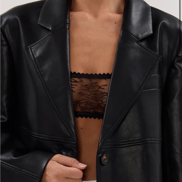 DISSH Monty Black FAUX, OVER-SIZED Leather Jacket - Picture 2 of 11